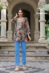 Summer Shine Vol 3 By Radhika Cotton Lucknowi Work Top
